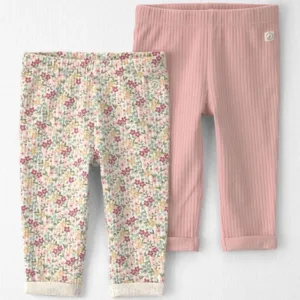 Baby Girl 2-Pack Organic Cotton Leggings - Little Planet | Carter's - 3M