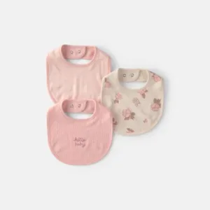 Baby Girl 3-Pack Floral Bibs - Pink/Ivory | Carter's