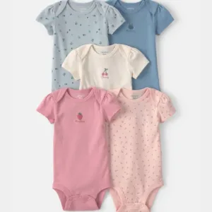 Baby Girl 5-Pack Fruit Multipack Bodysuits | Carter's - 6M