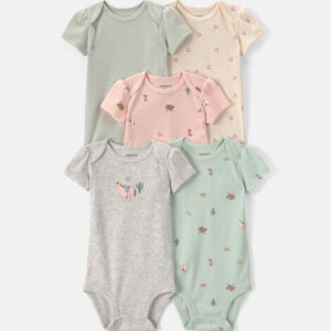 Baby Girl 5-Pack Western Multipack Bodysuits | Carter's - 6M