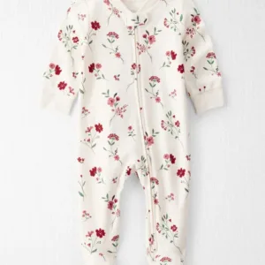 Baby Girl Organic Cotton Sleep & Play Pajamas in Rosethorn Hollow - Little Planet | Carter's - 9M
