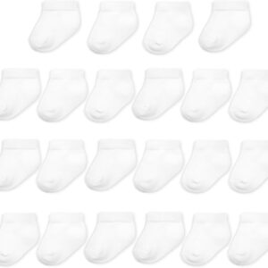 Fruit of the Loom Baby 22-Pack Grow & Fit Flex Zones Low Cut Stretch Socks - Unisex, Girls, Boys (0-6...