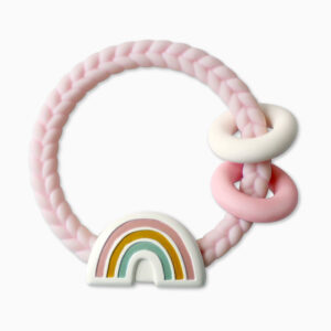 Itzy Ritzy Silicone Teether with Rattle - Rainbow