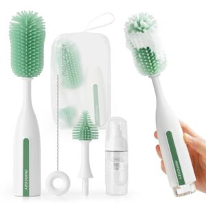 Momcozy Bottle Brush Kit Pro, Innovative Push-Press Deep Cleaning Baby Set