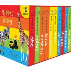 My First Library: Boxset of 10 Board Books for Kids