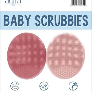 S&T INC. Cradle Cap Brush for Baby, 2 Pack, Pink