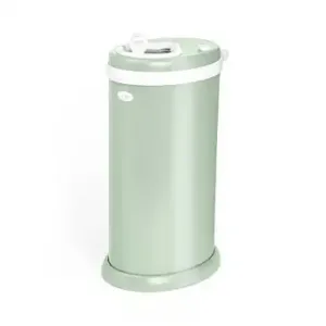 Ubbi Stainless Steel Diaper Pail, No Special Bags, Odor-Locking, Sage Green